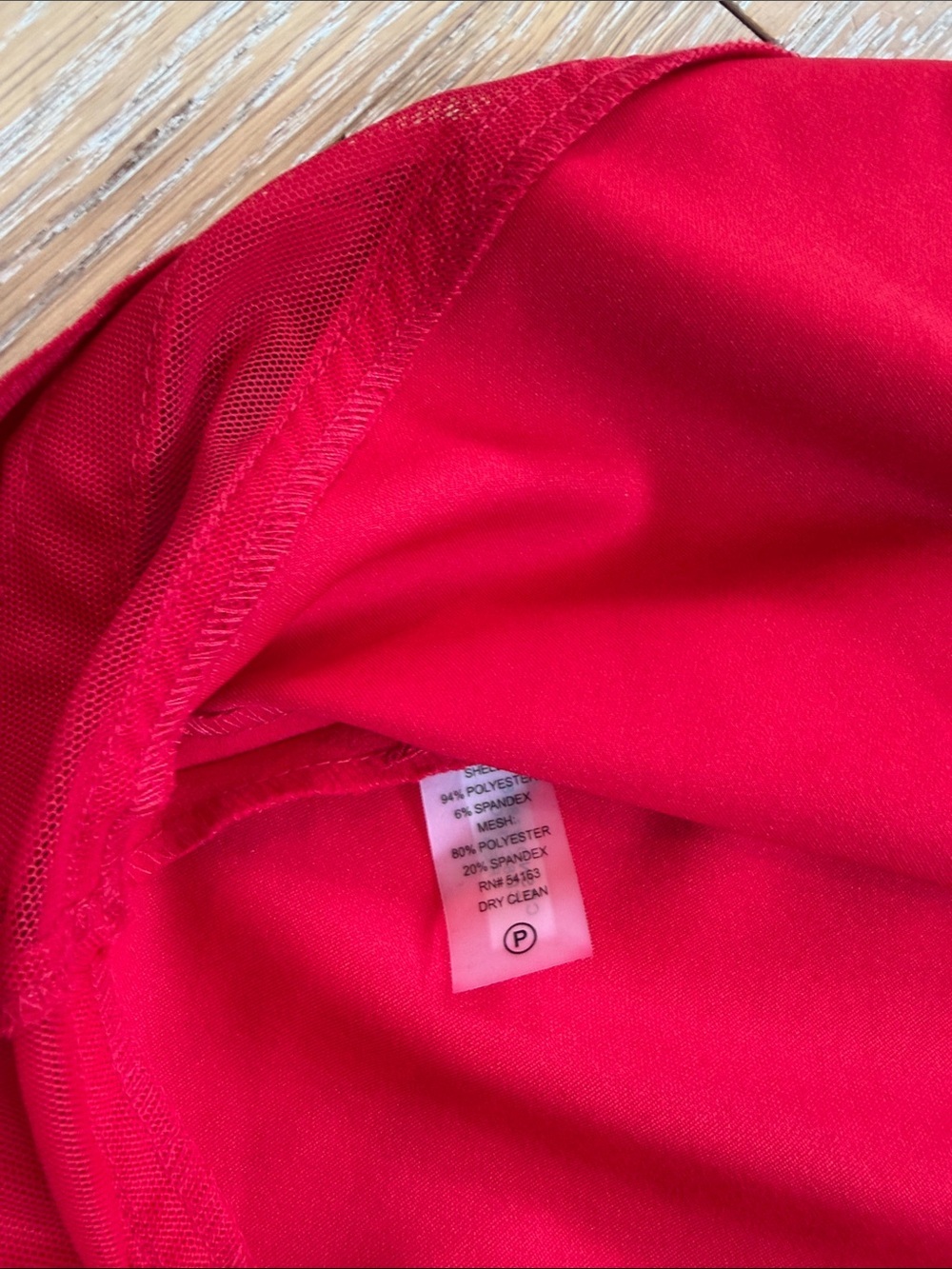 Calvin Klein Red Fit And Flare Dress Size 6 - Picture 6 of 8